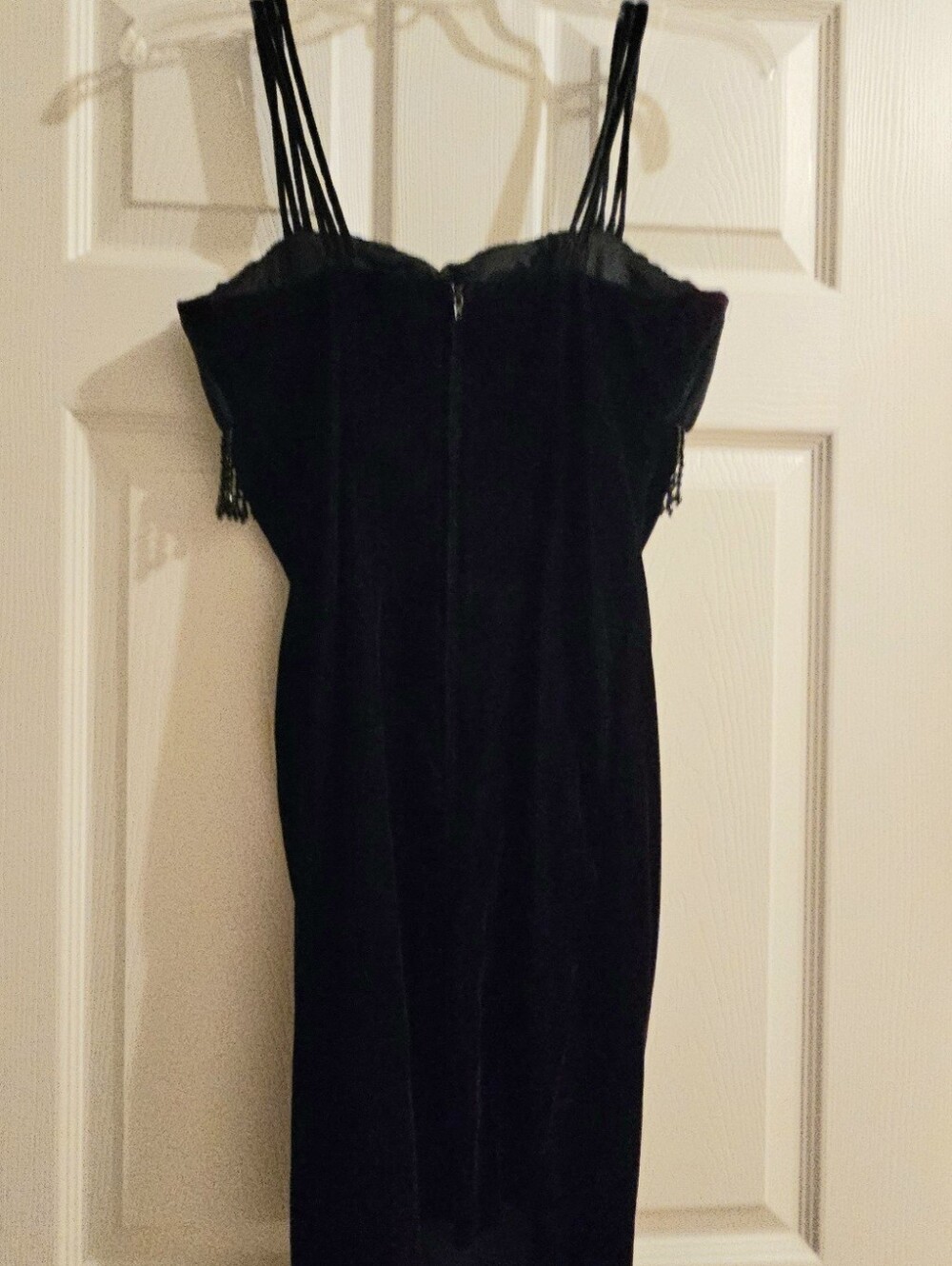 Black Velvet Party Dress - Picture 3 of 7